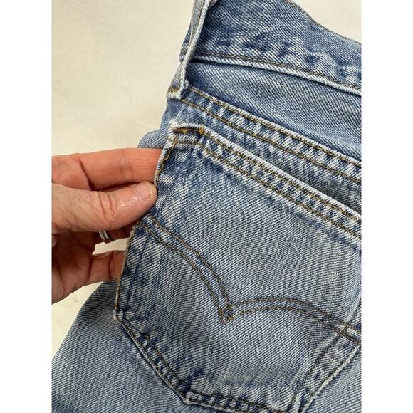 Grunge Vintage Levi's 501 Cut-Off Shorts Distress Embellished Size 29 Button Fly - Picture 13 of 14